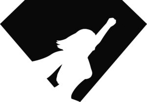 Super Hero Marketing Diamond Silhouette